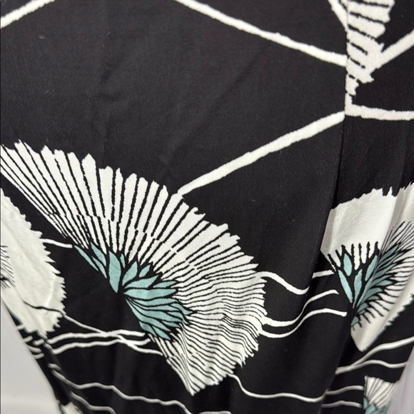 BCBGMaxAzria Elegant Black and White Maxi Dress Size L - Picture 9 of 11